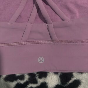 lululemon athletica Dusty Lilac Strappy Sports Bra